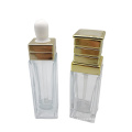 Luxury Clear Empty Glass Serum Cosmetic Dropper Bottle Packaging 30Ml